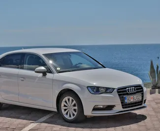 Front view of a rental Audi A3 in Budva, Montenegro ✓ Car #2042. ✓ Automatic TM ✓ 18 reviews.