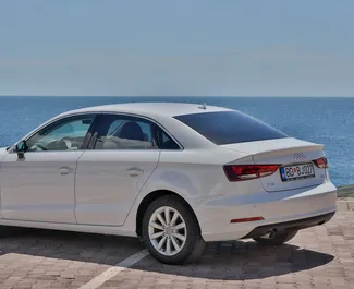 Audi A3 2015 car hire in Montenegro, featuring ✓ Diesel fuel and 85 horsepower ➤ Starting from 30 EUR per day.