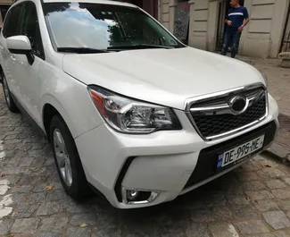 Front view of a rental Subaru Forester in Tbilisi, Georgia ✓ Car #2260. ✓ Automatic TM ✓ 1 reviews.