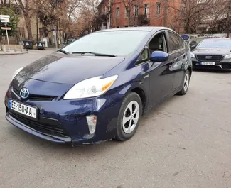 Front view of a rental Toyota Prius in Tbilisi, Georgia ✓ Car #2331. ✓ Automatic TM ✓ 2 reviews.
