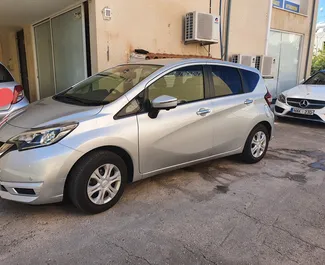 Nissan Note 2018 car hire in Cyprus, featuring ✓ Petrol fuel and 110 horsepower ➤ Starting from 36 EUR per day.
