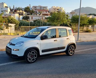 Fiat Panda 2021 available for rent in Crete, with unlimited mileage limit.