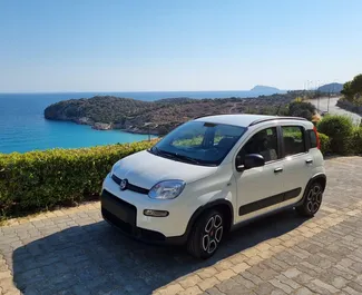 Front view of a rental Fiat Panda in Crete, Greece ✓ Car #2297. ✓ Manual TM ✓ 0 reviews.