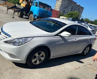 Front view of a rental Hyundai Sonata in Tbilisi, Georgia ✓ Car #2371. ✓ Automatic TM ✓ 1 reviews.