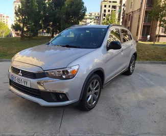 Front view of a rental Mitsubishi Outlander Sport in Tbilisi, Georgia ✓ Car #2342. ✓ Automatic TM ✓ 0 reviews.