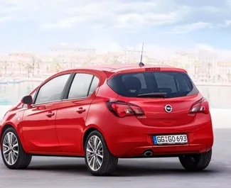 Front view of a rental Opel Corsa in Crete, Greece ✓ Car #2352. ✓ Manual TM ✓ 0 reviews.