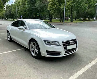 Front view of a rental Audi A7 in Kaliningrad, Russia ✓ Car #2514. ✓ Automatic TM ✓ 0 reviews.