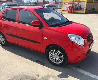 Front view of a rental Kia Picanto in Kaliningrad, Russia ✓ Car #2509. ✓ Automatic TM ✓ 0 reviews.