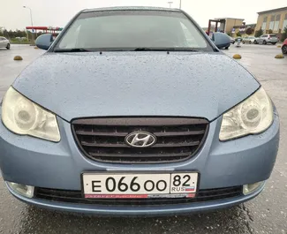 Front view of a rental Hyundai Elantra in Simferopol, Crimea ✓ Car #3077. ✓ Automatic TM ✓ 0 reviews.