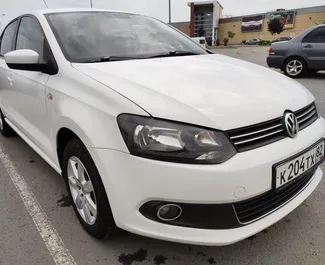 Front view of a rental Volkswagen Polo Sedan in Simferopol, Crimea ✓ Car #3080. ✓ Automatic TM ✓ 0 reviews.