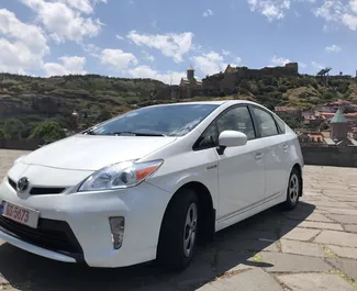 Front view of a rental Toyota Prius in Tbilisi, Georgia ✓ Car #3159. ✓ Automatic TM ✓ 29 reviews.
