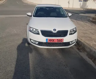 Front view of a rental Skoda Octavia in Paphos, Cyprus ✓ Car #2670. ✓ Manual TM ✓ 1 reviews.