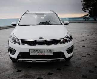 Kia Rio X-line 2019 car hire in Crimea, featuring ✓ Petrol fuel and 123 horsepower ➤ Starting from 2360 RUB per day.