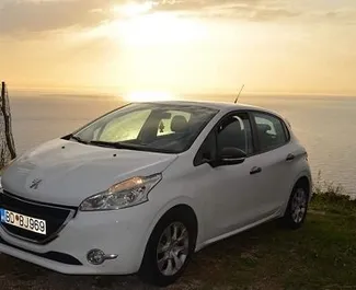 Front view of a rental Peugeot 208 in Budva, Montenegro ✓ Car #3147. ✓ Automatic TM ✓ 0 reviews.