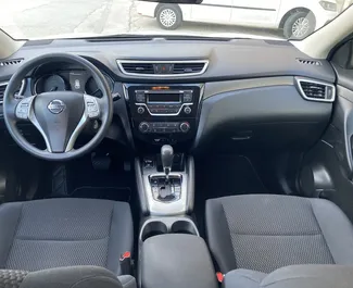 Interior of Nissan Qashqai for hire in Montenegro. A Great 5-seater car with a Automatic transmission.