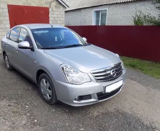 Front view of a rental Nissan Almera in Yevpatoriya, Crimea ✓ Car #3198. ✓ Automatic TM ✓ 0 reviews.