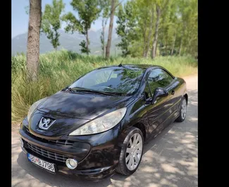 Peugeot 207cc 2010 car hire in Montenegro, featuring ✓ Petrol fuel and 140 horsepower ➤ Starting from 32 EUR per day.