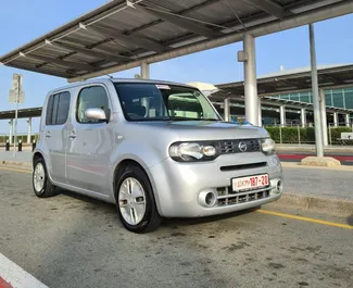 Front view of a rental Nissan Cube in Limassol, Cyprus ✓ Car #3297. ✓ Automatic TM ✓ 0 reviews.