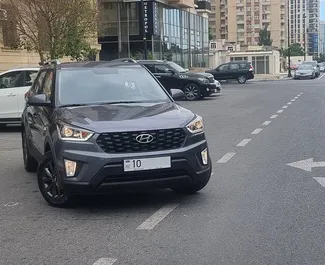 Front view of a rental Hyundai Creta in Baku, Azerbaijan ✓ Car #3494. ✓ Automatic TM ✓ 0 reviews.