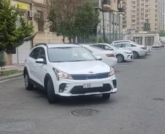 Front view of a rental Kia Rio X-line in Baku, Azerbaijan ✓ Car #3488. ✓ Automatic TM ✓ 0 reviews.