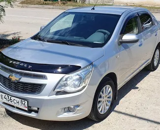 Front view of a rental Chevrolet Cobalt in Feodosiya, Crimea ✓ Car #3446. ✓ Automatic TM ✓ 0 reviews.