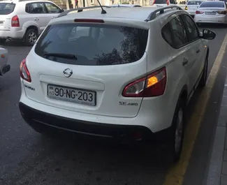 Front view of a rental Nissan Qashqai in Baku, Azerbaijan ✓ Car #3507. ✓ Automatic TM ✓ 1 reviews.