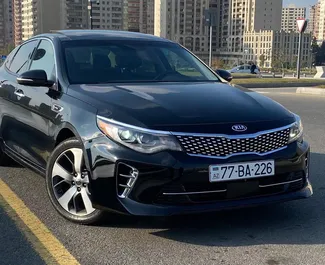 Front view of a rental Kia Optima in Baku, Azerbaijan ✓ Car #3571. ✓ Automatic TM ✓ 1 reviews.