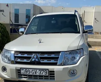 Front view of a rental Mitsubishi Pajero in Baku, Azerbaijan ✓ Car #3520. ✓ Automatic TM ✓ 0 reviews.