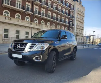 Front view of a rental Nissan Patrol in Baku, Azerbaijan ✓ Car #3549. ✓ Automatic TM ✓ 0 reviews.