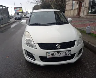 Front view of a rental Suzuki Swift in Baku, Azerbaijan ✓ Car #3638. ✓ Automatic TM ✓ 1 reviews.