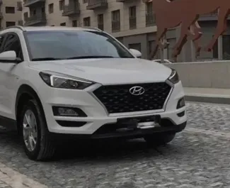 Front view of a rental Hyundai Tucson in Baku, Azerbaijan ✓ Car #3491. ✓ Automatic TM ✓ 1 reviews.