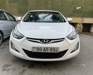 Front view of a rental Hyundai Elantra in Baku, Azerbaijan ✓ Car #3643. ✓ Automatic TM ✓ 0 reviews.