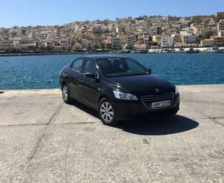 Front view of a rental Peugeot 301 in Crete, Greece ✓ Car #3481. ✓ Manual TM ✓ 1 reviews.