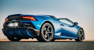Lamborghini Huracan Spyder, Petrol car hire in UAE