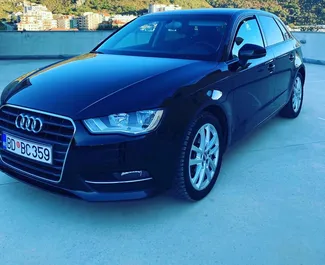 Front view of a rental Audi A3 in Rafailovici, Montenegro ✓ Car #3469. ✓ Automatic TM ✓ 2 reviews.