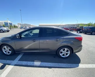 Front view of a rental Ford Focus at Kayseri Airport, Turkey ✓ Car #3444. ✓ Automatic TM ✓ 0 reviews.