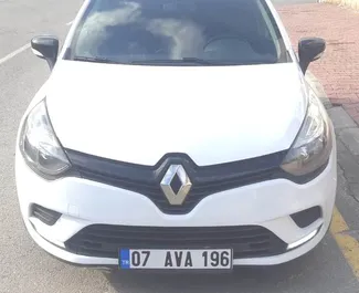 Front view of a rental Renault Clio Grandtour at Antalya Airport, Turkey ✓ Car #3743. ✓ Manual TM ✓ 0 reviews.