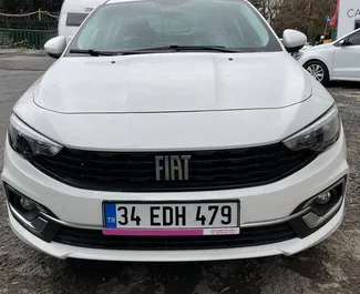 Front view of a rental Fiat Egea Multijet in Istanbul, Turkey ✓ Car #3176. ✓ Automatic TM ✓ 5 reviews.