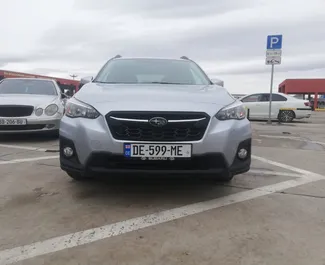 Front view of a rental Subaru Crosstrek in Tbilisi, Georgia ✓ Car #3852. ✓ Automatic TM ✓ 1 reviews.