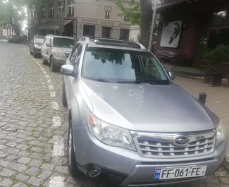 Front view of a rental Subaru Forester in Tbilisi, Georgia ✓ Car #1238. ✓ Automatic TM ✓ 10 reviews.