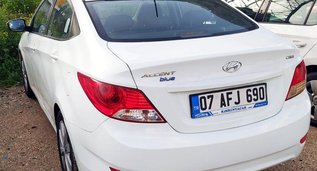 Rent a Hyundai Accent Blue in Antalya Airport (AYT) Turkey