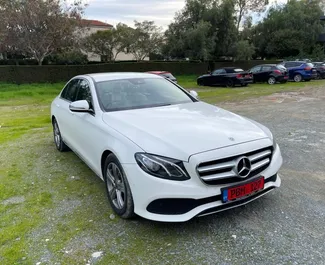 Front view of a rental Mercedes-Benz E220 in Limassol, Cyprus ✓ Car #3856. ✓ Automatic TM ✓ 0 reviews.