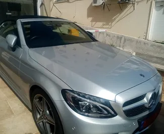 Front view of a rental Mercedes-Benz C220 in Limassol, Cyprus ✓ Car #3983. ✓ Automatic TM ✓ 0 reviews.