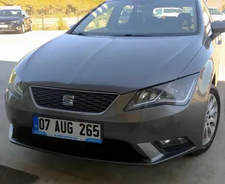 Front view of a rental Seat Leon ST at Antalya Airport, Turkey ✓ Car #3900. ✓ Automatic TM ✓ 0 reviews.