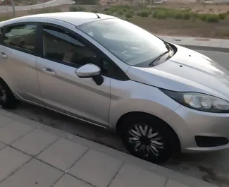 Front view of a rental Ford Fiesta in Larnaca, Cyprus ✓ Car #4067. ✓ Manual TM ✓ 0 reviews.