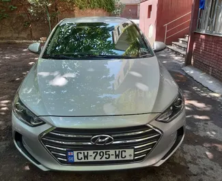 Hyundai Elantra 2017 available for rent at Tbilisi Airport, with unlimited mileage limit.