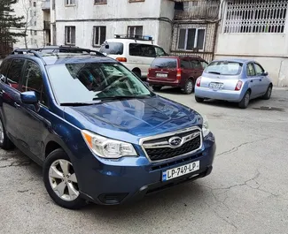 Front view of a rental Subaru Forester in Tbilisi, Georgia ✓ Car #4080. ✓ Automatic TM ✓ 1 reviews.