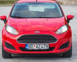 Front view of a rental Ford Fiesta in Budva, Montenegro ✓ Car #4095. ✓ Automatic TM ✓ 1 reviews.