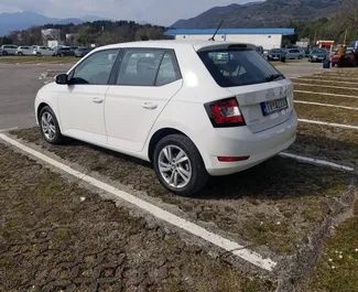 Skoda Fabia 2021 car hire in Montenegro, featuring ✓ Petrol fuel and 90 horsepower ➤ Starting from 20 EUR per day.