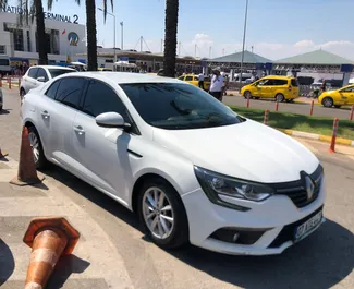 Renault Megane 2018 car hire in Turkey, featuring ✓ Petrol fuel and 115 horsepower ➤ Starting from 30 USD per day.